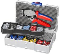 Knipex Assortiments de sertissage, Pour les embouts de câbles avec colliers en plastique Knipex Quantité:1