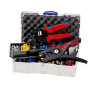 Knipex Assortiments de sertissage, Pour les embouts de câbles avec colliers en plastique Knipex Quantité:1