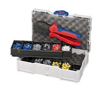 Knipex Assortiments de sertissage, Pour les embouts de câbles avec colliers en plastique Knipex Quantité:1
