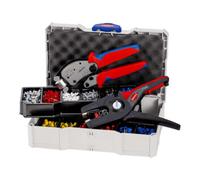 Knipex Assortiments de sertissage, Pour les embouts de câbles avec colliers en plastique Knipex Quantité:1
