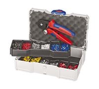 Knipex Assortiments de sertissage, Pour les embouts de câbles avec colliers en plastique Knipex Quantité:1