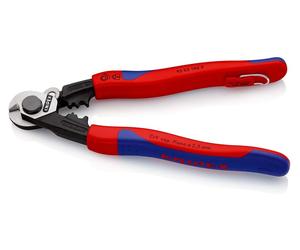 Knipex ciseaux pour câble métallique Convient pour les douilles d'extrémité des gaines de Bowden et des câbles métalliques 7 mm 7 95 62 190 T (95 62 190 T)