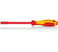 KNIPEX Clé à douilles avec poignée de tournevis isolées par gaines bi-matière, certifiées VDE 232 mm, 98 03 05