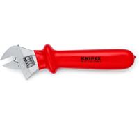 KNIPEX Clé à molette chromée isolation par surmoulage 260 mm, 98 07 250