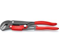 Knipex Clé serre-tubes en S avec réglage rapide à revêtement poudre gris gainées en plastique 330 mm, 83 61 010