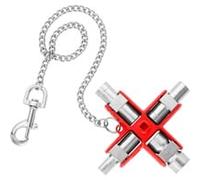 Knipex Clé universelle 001-106 – Argent/rouge