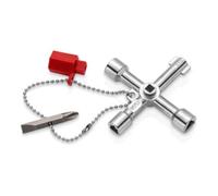 Knipex Clé universelle 00 11 03 - Pour armoires & systèmes standard, 76 mm, embout PH2