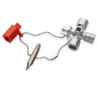 Knipex Clé universelle pour armoires de commande pour toutes, 00 11 02 | Les armoires et systèmes de fermeture standard 44 mm