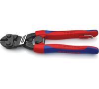 Knipex CoBolt® avec oeillet de fixation noir atramenté, avec gaines minces à plusieurs composants, avec oeillet de fixation intégré pour la mise en place d'un dispositif antichute 200 mm - 7132200TBK