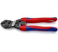 Knipex CoBolt® avec oeillet de fixation noir atramenté, avec gaines minces à plusieurs composants, avec oeillet de fixation intégré pour la mise en place d'un dispositif antichute 200 mm - 7132200TBK