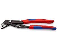 KNIPEX Cobra Pince multiprise de pointe en blister, 87 02 250 T BK | Avec gaines bi-matière, avec œillet intégré pour fixation d’un
