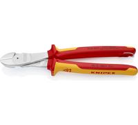 Knipex Coupe-boulons puissant avec œillet de fixation chromé, isolé avec des poignées multicomposants, testé VDE; avec œillet de fixation isolé intégré pour attacher un dispositif anti-chute 250 mm - 