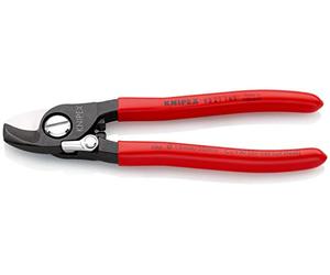 KNIPEX Coupe-câbles avec ressort d'ouverture sur carte LS, 95 21 165 SB | Gainées en plastique 165 mm