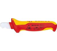 KNIPEX Couteau de dénudage isolées par gaines bi-matière, 98 53 03 | certifiées VDE 170 mm