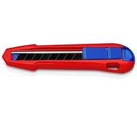 Knipex CutiX Cutter universel en magnésium, 165mm, cutter, 90 10 165 BK | barre de stabilisation, verrouillage de la lame, lame sécable 18 mm, couteau