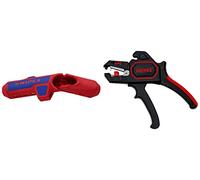 KNIPEX ErgoStrip Outil universel à dégainer (135 mm) 16 95 01 SB & Pince à dénuder automatique (180 mm) 12 62 180