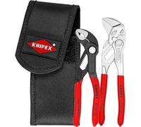 Knipex Jeu de mini-pinces, 2 outils, comprend Cobra XS et Pinces-clés XS, en pochette de ceinture à outils, clip ceinture, 00 20 72 V01