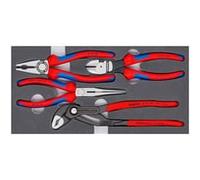 Knipex Jeu de 4 pinces 00 20 01 V15 – plateaux en mousse 335 x 33 x 165 mm