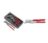 KNIPEX Jeu de pinces Cobra 00 20 09 V02 (carte LS/blister) & Pince-clé pince et clé à la fois (250 mm) 86 03 250