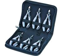 Knipex Jeu de pinces électroniques avec outils pour travaux sur composants électroniques 6 pièces 215 mm, 00 20 16 P ESD