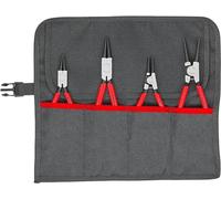 Knipex Jeu de 4 pinces pour circlips 00 19 56 V01 – int./ext. Ø 12–60 mm – trousse roulante