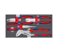Knipex Jeux de pinces, sur plateaux en mousse Knipex Quantité:1