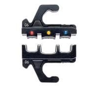 KNIPEX 97 39 06 Jeu de matrices de sertissage pour cosses isolées, connecteurs + raccords bout à bout