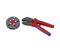 Knipex KNIPEX Pince à sertir MultiCrimp® 97 33 LE avec magasin interchangeable, vide, manches bi-composants brunies 250 mm Quantité:1