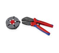 Knipex KNIPEX Pince à sertir MultiCrimp® avec magasin interchangeable, manches bi-matière brunies 250 mm Quantité:1