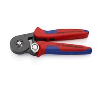 Knipex Pince à sertir 97 53 04 SB - Auto-ajustable pour embouts de câble, accès latéral, 180 mm