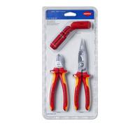 Lot de 3 outils Electricien Outil à dégainer Pince coupante Pince multifonction KNIPEX - 003130BKV01