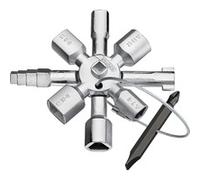 Knipex - Clé pour armoires TwinKey 92 mm - 10 profils, 2 croix - 001101