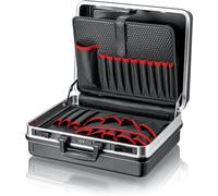 Knipex Mallette à outils Basic vide, 41 compartiments d'insertion, 27 litres, 465x200x410 mm, boîte à outils vide, mallette à outils, 00 21 05 LE