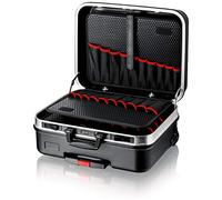 Knipex Mallette à outils BIG Basic Move» vide, 2 roues, poignée télescopique, 54 compartiments d'insertion, 33 litres, rangement outils, 00 21 06 LE
