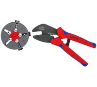 KNIPEX MultiCrimp Pince à sertir avec porte-profils avec poignées multimatières 250 mm, 97 33 03