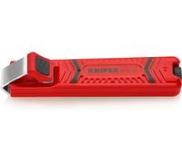 Knipex Outil à dégainer 16 20 16 SB – lame scalpel, 130 mm, boîtier résistant aux chocs, Quantité 1