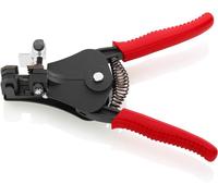 Knipex Pince à dénuder avec couteaux de forme noire laquée gainées en plastique 180 mm, 12 11 180 EAN