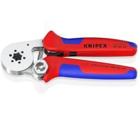KNIPEX Pince à sertir auto-ajustable pour embouts de câble, 0,08-16 mm²/2x10mm², compression hexagonale, outil de sertissage, pince à sertir, 97 55 14