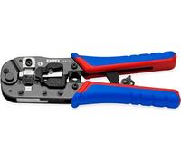 Knipex Pince à sertir pour fiches Western RJ45 avec poignées multimatières 190 mm, 97 51 13