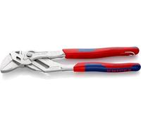 KNIPEX Pince-clé pince et clé à la fois en blister chromée, 86 05 250 T BK | Avec gaines bi-matière, avec œillet intégré pour fixation d’un dispositif