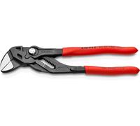 KNIPEX 86 01 180 SB Clé à pince Pince et clé à vis en un seul outil recouvert de plastique gris atramenté 180 mm (carte SB/blister)