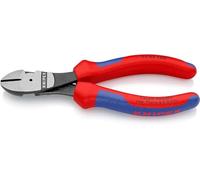 Knipex Pince coupante de côté à forte démultiplication, 74 02 160 | Avec poignées multimatières 160 mm