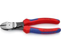 KNIPEX Pince coupante de côté à forte démultiplication sur carte LS avec poignées comfortables 180 mm, 74 12 180 SB
