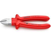Pince coupante chromée 180 mm, isolée en profondeur. Knipex | 4003773018179