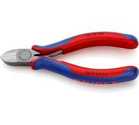 Knipex Pince coupante de côté pour électromécanicien avec poignées multimatières 125 mm, 76 22 125
