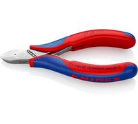 Knipex Pince coupante latérale électronique DIN ISO 9654 longueur 115mm ronde polie miroir 2K-Hüllen - 77 22 115 SB