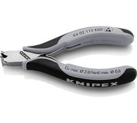 Knipex Pince coupante de devant pour l'électronique ESD avec poignées multimatières 115 mm, 64 02 115 ESD