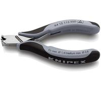 Knipex Pince coupante de devant pour l'électronique ESD avec poignées multimatières 115 mm, 64 12 115 ESD