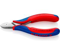 Knipex Pince coupante latérale électronique DIN ISO 9654 longueur 115mm ronde polie miroir 2K-Hüllen - 77 22 115 SB