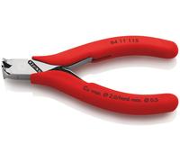 Knipex Pince coupante pour l'électronique DIN ISO 9654 longueur 115mm polie 90° recouverte de plastique - 64 11 115